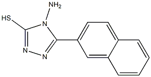 4-amino-5-(naphthalen-2-yl)-4H-1,2,4-triazole-3-thiol Struktur