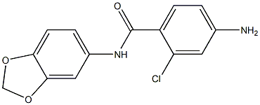 4-amino-N-(2H-1,3-benzodioxol-5-yl)-2-chlorobenzamide Struktur