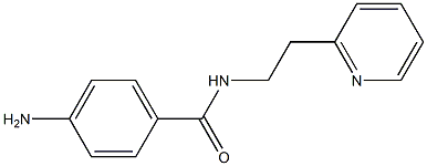 4-amino-N-(2-pyridin-2-ylethyl)benzamide Struktur