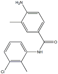 4-amino-N-(3-chloro-2-methylphenyl)-3-methylbenzamide Struktur