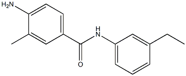 4-amino-N-(3-ethylphenyl)-3-methylbenzamide Struktur