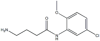 4-amino-N-(5-chloro-2-methoxyphenyl)butanamide Struktur