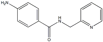 4-amino-N-(pyridin-2-ylmethyl)benzamide Struktur