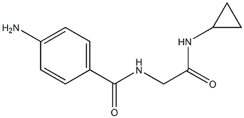 4-amino-N-[2-(cyclopropylamino)-2-oxoethyl]benzamide Struktur