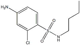 4-amino-N-butyl-2-chlorobenzene-1-sulfonamide Struktur