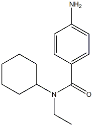 4-amino-N-cyclohexyl-N-ethylbenzamide Struktur