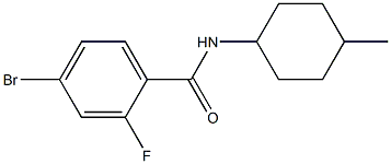 4-bromo-2-fluoro-N-(4-methylcyclohexyl)benzamide Struktur