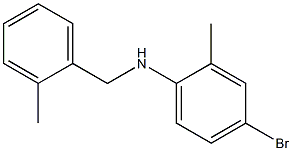 4-bromo-2-methyl-N-[(2-methylphenyl)methyl]aniline Struktur