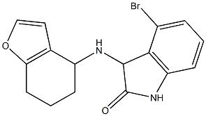 4-bromo-3-(4,5,6,7-tetrahydro-1-benzofuran-4-ylamino)-2,3-dihydro-1H-indol-2-one Struktur