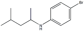 4-bromo-N-(4-methylpentan-2-yl)aniline Struktur