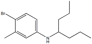 4-bromo-N-(heptan-4-yl)-3-methylaniline Struktur