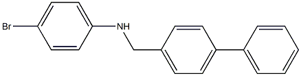 4-bromo-N-[(4-phenylphenyl)methyl]aniline Struktur