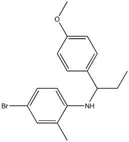 4-bromo-N-[1-(4-methoxyphenyl)propyl]-2-methylaniline Structure