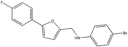 4-bromo-N-{[5-(4-fluorophenyl)furan-2-yl]methyl}aniline Struktur