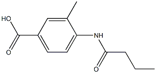 4-butanamido-3-methylbenzoic acid Struktur