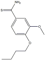 4-butoxy-3-methoxybenzenecarbothioamide Struktur