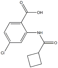 4-chloro-2-[(cyclobutylcarbonyl)amino]benzoic acid Struktur