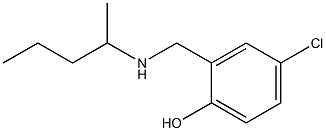 4-chloro-2-[(pentan-2-ylamino)methyl]phenol Struktur