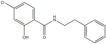 4-chloro-2-hydroxy-N-(2-phenylethyl)benzamide Struktur