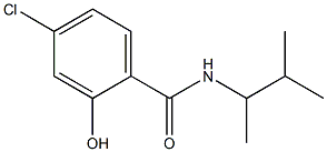 4-chloro-2-hydroxy-N-(3-methylbutan-2-yl)benzamide Struktur