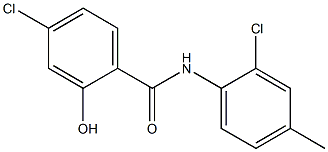 4-chloro-N-(2-chloro-4-methylphenyl)-2-hydroxybenzamide Struktur