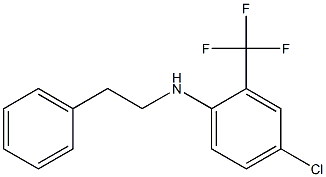 4-chloro-N-(2-phenylethyl)-2-(trifluoromethyl)aniline Struktur