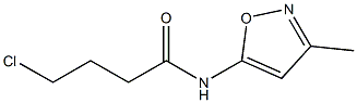 4-chloro-N-(3-methyl-1,2-oxazol-5-yl)butanamide Struktur