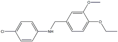 4-chloro-N-[(4-ethoxy-3-methoxyphenyl)methyl]aniline Struktur