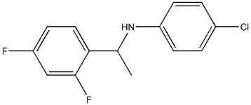 4-chloro-N-[1-(2,4-difluorophenyl)ethyl]aniline Struktur