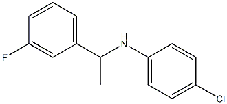 4-chloro-N-[1-(3-fluorophenyl)ethyl]aniline Struktur