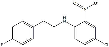 4-chloro-N-[2-(4-fluorophenyl)ethyl]-2-nitroaniline Struktur