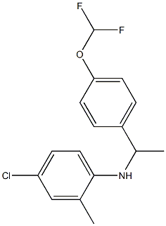 4-chloro-N-{1-[4-(difluoromethoxy)phenyl]ethyl}-2-methylaniline Struktur