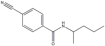 4-cyano-N-(1-methylbutyl)benzamide Struktur