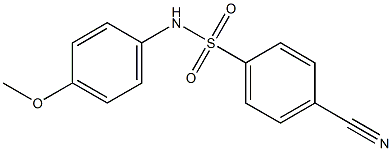 4-cyano-N-(4-methoxyphenyl)benzenesulfonamide Struktur