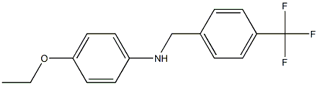 4-ethoxy-N-{[4-(trifluoromethyl)phenyl]methyl}aniline Struktur