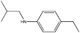 4-ethyl-N-(2-methylpropyl)aniline Struktur