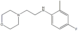 4-fluoro-2-methyl-N-[2-(morpholin-4-yl)ethyl]aniline Struktur