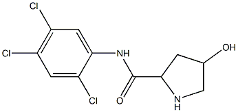 4-hydroxy-N-(2,4,5-trichlorophenyl)pyrrolidine-2-carboxamide Struktur