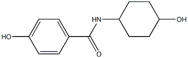 4-hydroxy-N-(4-hydroxycyclohexyl)benzamide Struktur