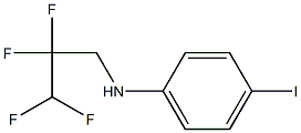 4-iodo-N-(2,2,3,3-tetrafluoropropyl)aniline Struktur