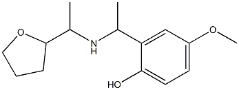 4-methoxy-2-(1-{[1-(oxolan-2-yl)ethyl]amino}ethyl)phenol Struktur