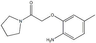 4-methyl-2-(2-oxo-2-pyrrolidin-1-ylethoxy)aniline Struktur