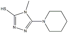 4-methyl-5-piperidin-1-yl-4H-1,2,4-triazole-3-thiol Struktur