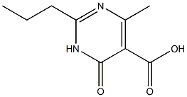 4-methyl-6-oxo-2-propyl-1,6-dihydropyrimidine-5-carboxylic acid Struktur