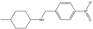 4-methyl-N-[(4-nitrophenyl)methyl]cyclohexan-1-amine Struktur