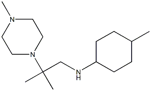 4-methyl-N-[2-methyl-2-(4-methylpiperazin-1-yl)propyl]cyclohexan-1-amine Struktur