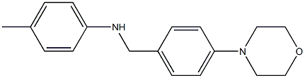 4-methyl-N-{[4-(morpholin-4-yl)phenyl]methyl}aniline Struktur