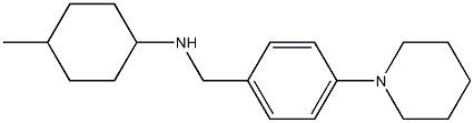 4-methyl-N-{[4-(piperidin-1-yl)phenyl]methyl}cyclohexan-1-amine Struktur