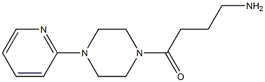 4-oxo-4-(4-pyridin-2-ylpiperazin-1-yl)butan-1-amine Struktur