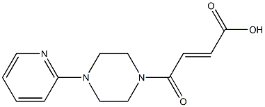 4-oxo-4-[4-(pyridin-2-yl)piperazin-1-yl]but-2-enoic acid Struktur